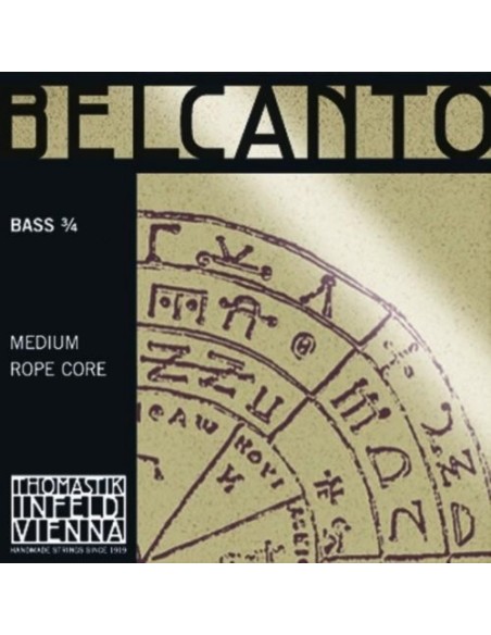 Double Bass Strings 3/4 2nd (E) (E) Thomastik Belcanto Solo (BC/62S) (Chrome Wound) Medium