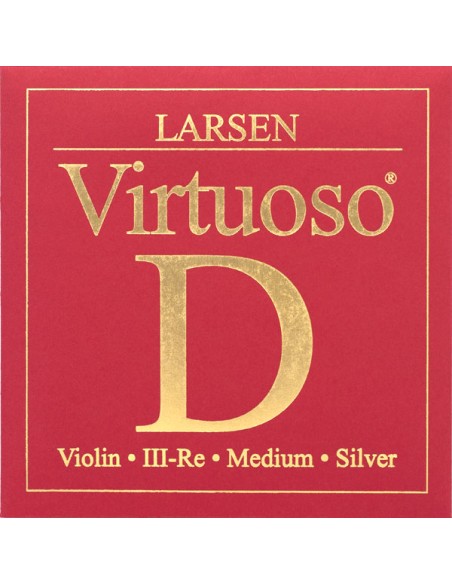 Violin Strings 4/4 3rd (D) (D) Larsen (Virtuoso) (Silver) Medium