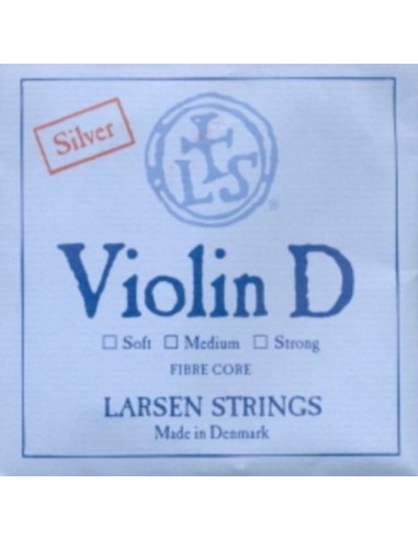 Violin String 4/4 3rd (D) (D) Larsen (Silver) Medium