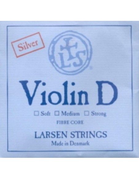 Violin String 4/4 3rd (D) (D) Larsen (Silver) Medium