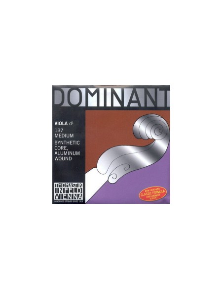 Viola String 4/4 2nd (D) (D) Thomastik Dominant (137) (Aluminum) Medium