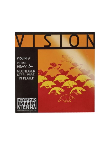 Violin String 1/4 1st (E) (E) Thomastik Vision (VI01) (Multilayer Steel) Medium