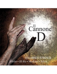 Violin String 4/4 3rd (D) (D) Larsen il Cannone Silver Medium