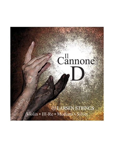 Violin String 4/4 3rd (D) (D) Larsen il Cannone Silver Medium
