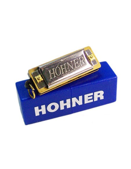 Hohner Diatonic Harmonica (125/8) Mini Harp 8 Voices (Chrome)