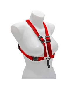 BG Cordoncino per sassofono (S-449SH) Imbracatura da donna XL rosso