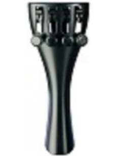 Wittner 4/4 Violin Tailpiece (918111) (Black Tensioners and String Holder) Synthetic Black