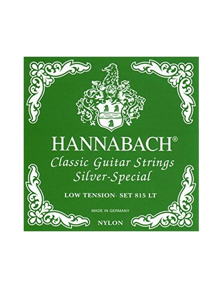 Hannabach Classical Guitar Strings (815/LT) Green (Complete Set)