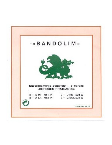 Portuguese Mandolin Strings 4 Double Strings Dragão (Complete Set)