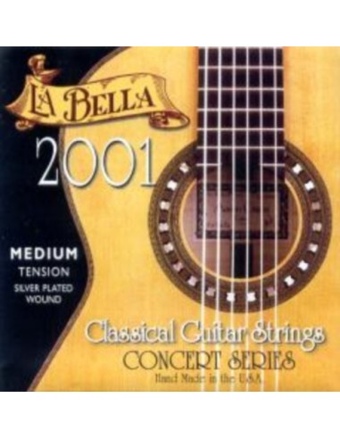 La Bella 2001 Medium Classic Guitar Strings (Set Complet)