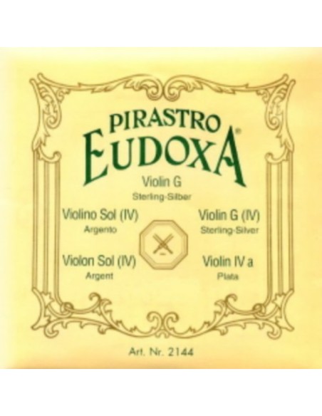 Violin Strings 4/4 4th (B) (G) Pyrete Eudoxa (214451) (Silver Tripe) (16PM) Medium