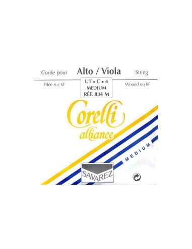 Viola Strings 4/4 4th (C) (C) Savarez Corelli Alliance (834M) (Tungsten) Medium