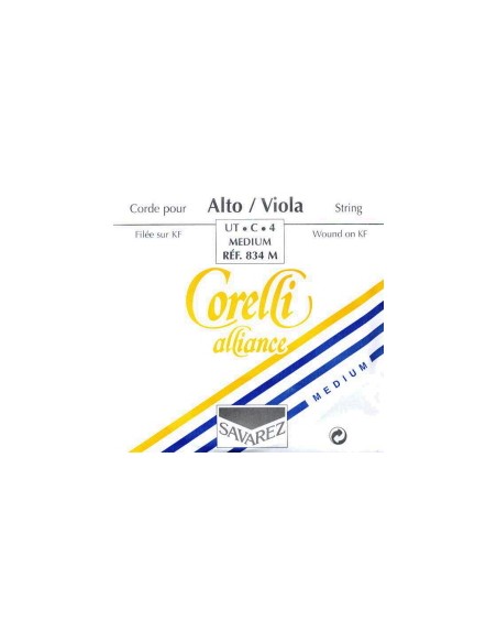 Viola Strings 4/4 4th (C) (C) Savarez Corelli Alliance (834M) (Tungsten) Medium
