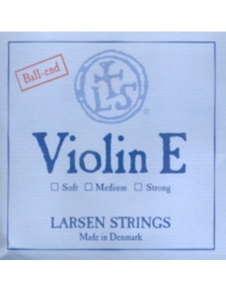 Violin String 4/4 1st (E) (E) Larsen (Steel) Ball Medium