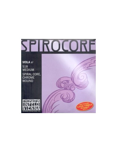 4/4 Viola String 1st (A) (A) Thomastik Spirocore (S18) (Chrome) Medium