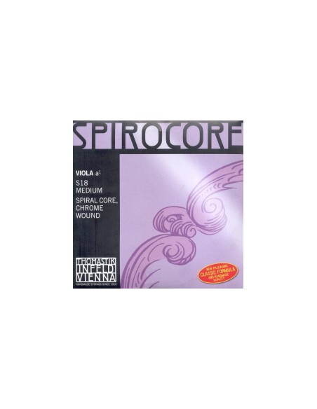 4/4 Viola String 1st (A) (A) Thomastik Spirocore (S18) (Chrome) Medium