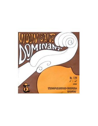 4/4 Violin String 1st (E) (E) Thomastik Dominant (129) (Chrome Nylon) Medium