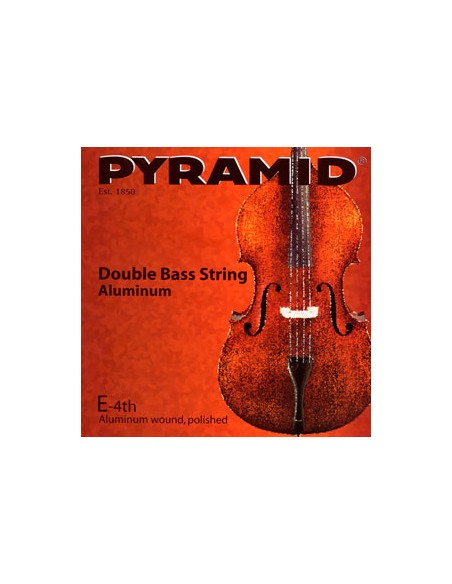 Strings Double Bass 4/4 4th (E) (E) Pyramid Aluminium (195104) Medium