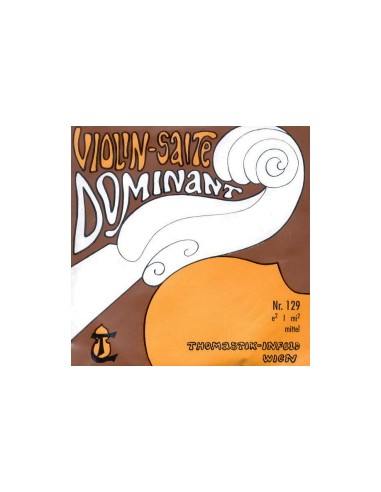 Violin String 1/2 1st (E) (E) Thomastik Dominant (129) (Chrome Nylon) Medium