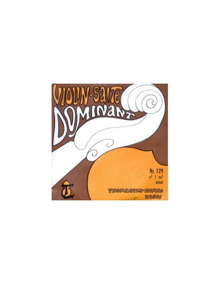 Violin String 1/2 1st (E) (E) Thomastik Dominant (129) (Chrome Nylon) Medium