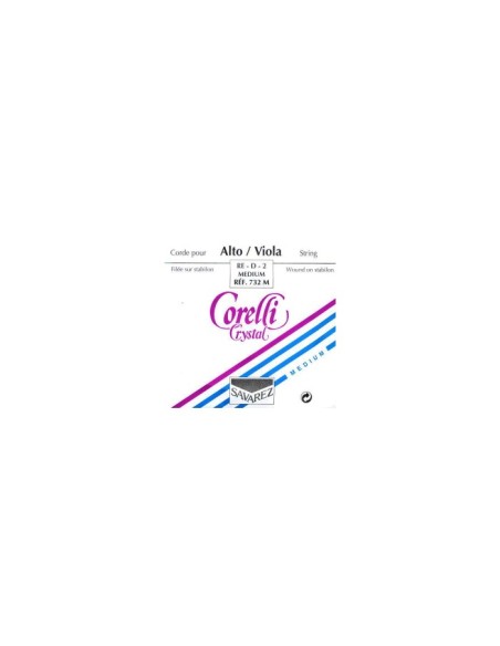 Viola String 4/4 2nd (D) (D) Savarez Corelli Crystal (732M) (Aluminum) Medium