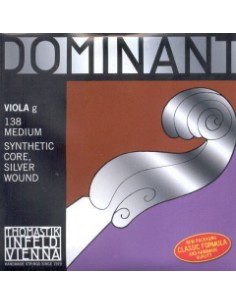 4/4 Viola String 3rd (G) (G) Thomastik Dominant (138) (Silver) Medium 2