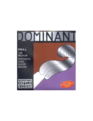 4/4 Viola String 3rd (G) (G) Thomastik Dominant (138) (Silver) Medium