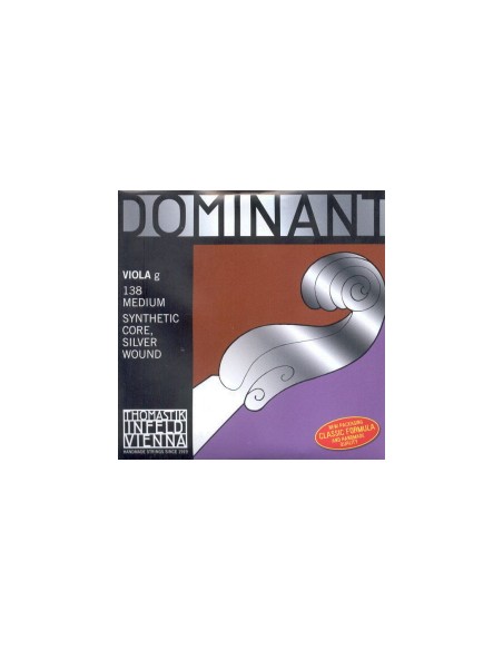 4/4 Viola String 3rd (G) (G) Thomastik Dominant (138) (Silver) Medium