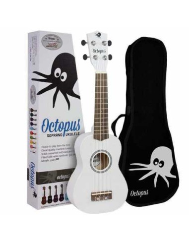 Soprano Octopus UK-205WH Ukulélé Blanc