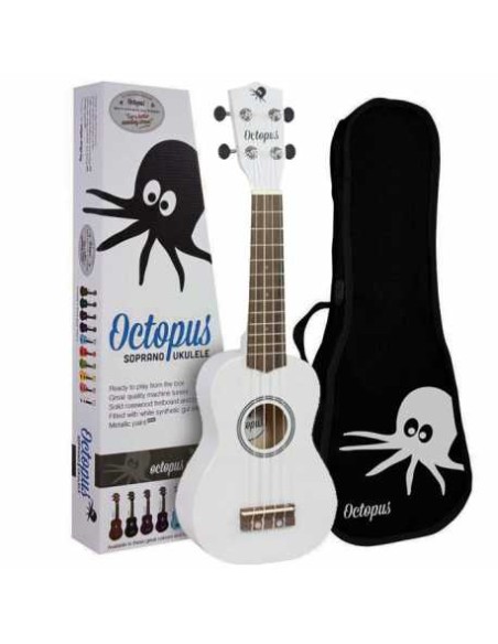 Ukelele Soprano Octopus UK-205WH Blanco