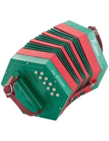 Concertina Stagi PL4-2 Green Plastic