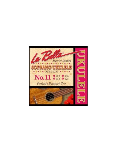Strings Soprano Ukulele La Bella (11) (Complete Set)