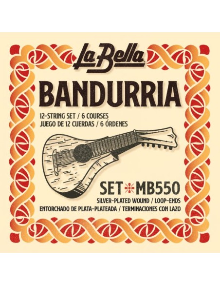 Bandurria La Bella (MB/550) Double Strings (Complete Set)
