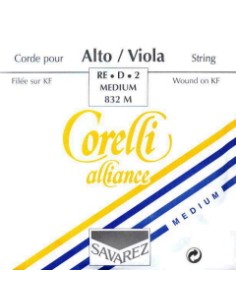 Viola Strings 4/4 2nd (D) (D) Savarez Corelli Alliance (832M) (Silver) Medium