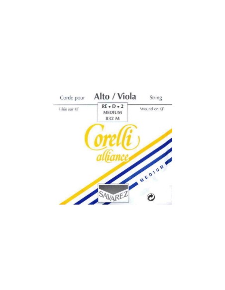 Viola Strings 4/4 2nd (D) (D) Savarez Corelli Alliance (832M) (Silver) Medium