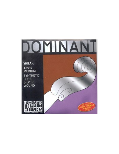 Viola String 3/4 4th (C) (C) Thomastik Dominant (139) (Silver) Medium