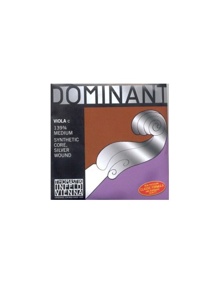Viola String 3/4 4th (C) (C) Thomastik Dominant (139) (Silver) Medium
