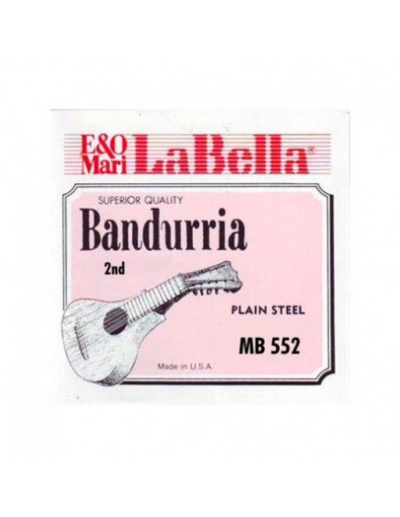 Bandurria 2nd Flat Strings La Bella (MB/552) Pack 12 Units
