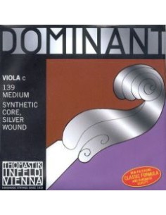 Viola String 4/4 4th (C) (C) Thomastik Dominant 139) (Silver) Medium 2