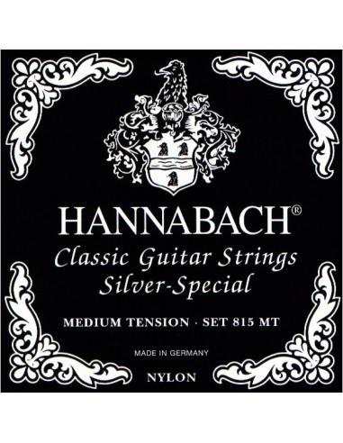 Hannabach Black Classical Guitar Strings 815-MT (Complete Set)