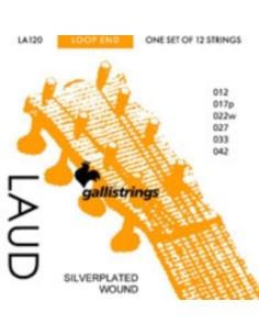 Cordes de luth Galli LA-120 (Ensemble complet)