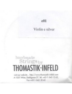 Corda per violino 4/4 1° (E) (E) Thomastik (E01) (Argento) Media 2
