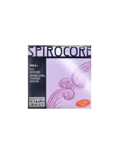4/4 Viola String 4th (C) (C) Thomastik Spirocore (S22) (Chrome) Medium
