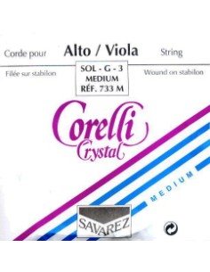 Viola String 4/4 3rd (G) (G) Savarez Corelli Crystal (733M) (Silver) Medium