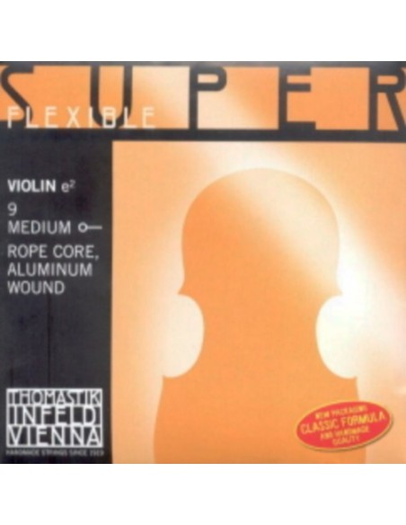 4/4 Violin String 1st (E) (E) Thomastik Superflexible (09) (Aluminum) Medium