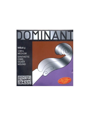 Viola String 1/2 3rd (G) (G) Thomastik Dominant (138) (Silver) Medium