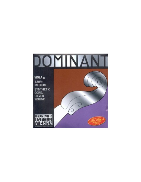 Viola String 1/2 3rd (G) (G) Thomastik Dominant (138) (Silver) Medium