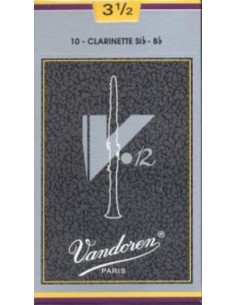 Bb Clarinet Reeds (Bb) Box 10 Units Vandoren V12 (Gray Box) 2.5