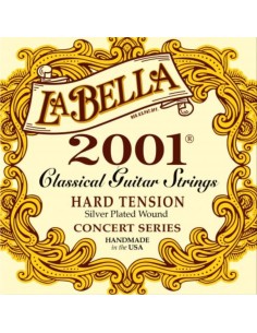 La Bella 2001 Hard Classic Classical Guitar Strings (Complete Set)