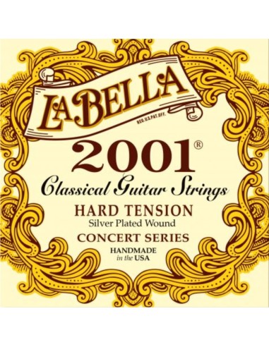 La Bella 2001 Hard Classic Classical Guitar Strings (Complete Set)
